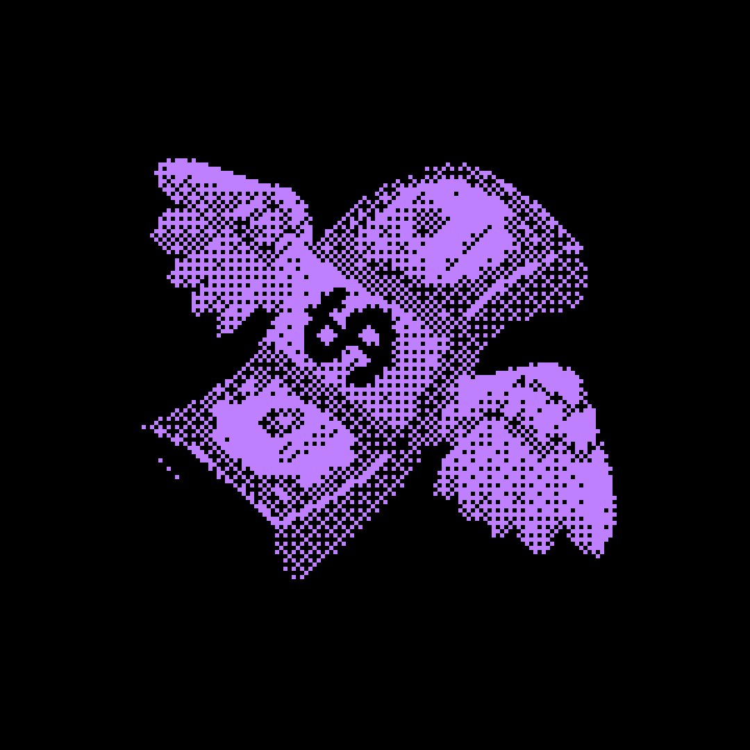 Money with wings dithered illustration